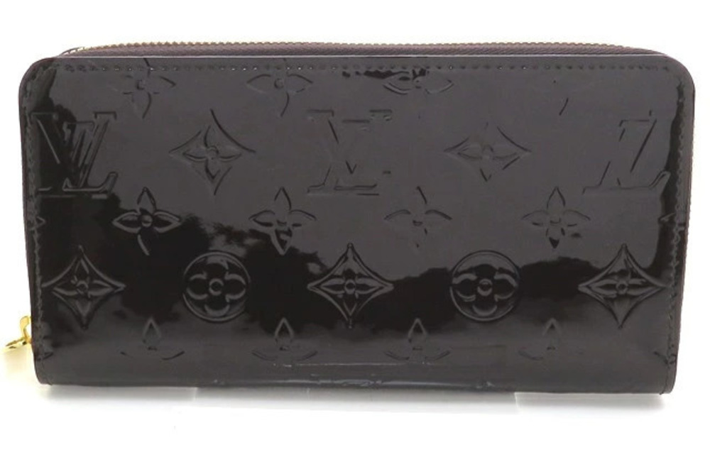 LOUIS VUITTON Long Wallet Zippy Vernis Amarante